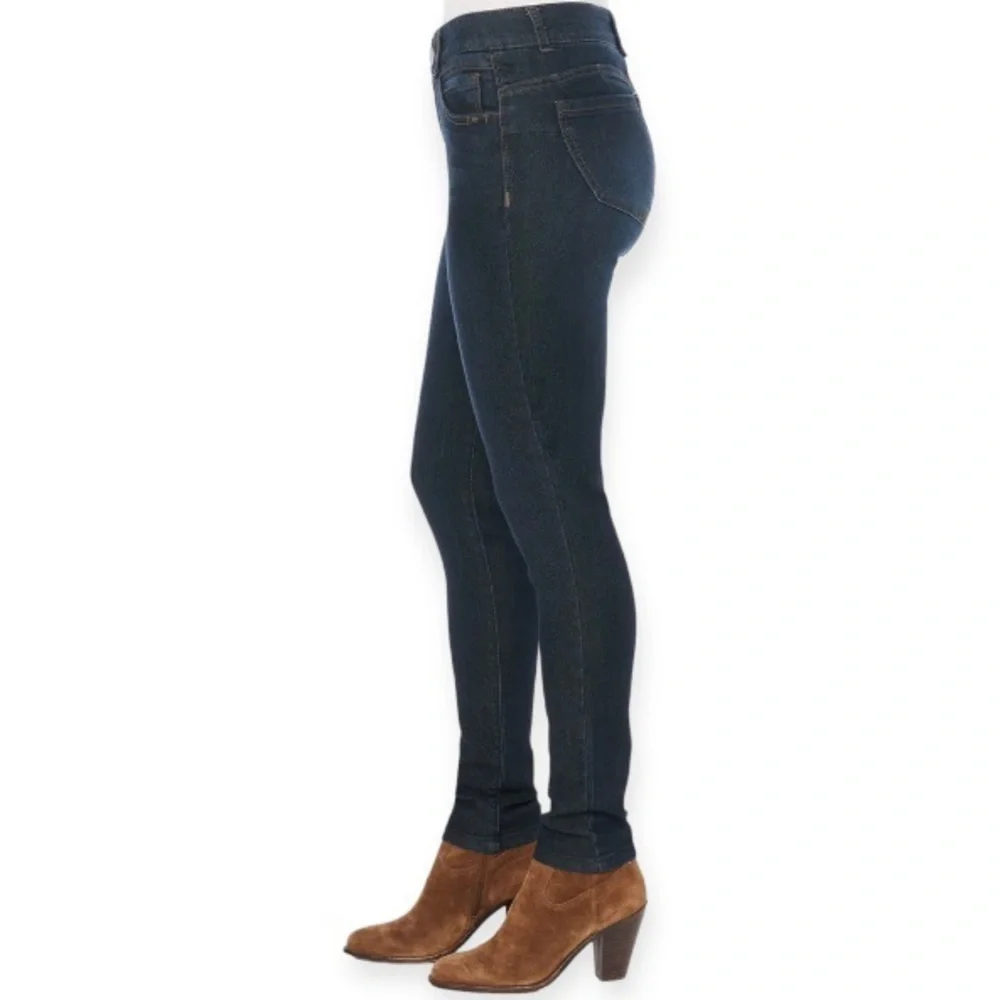 Democracy 16 Jeans Ab Technology Skinny Stretch Womens Mid Rise B1226ADBX